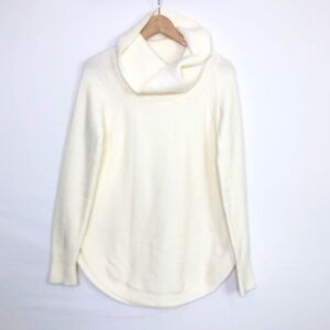 Anthropologie Moth cream cowl neck sweater￼